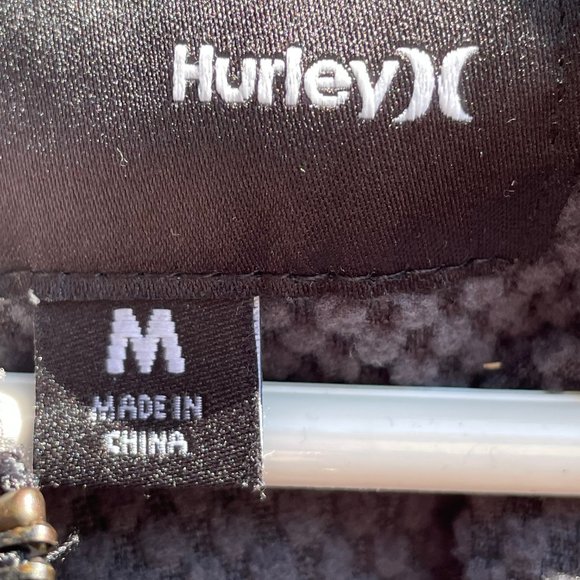 Hurley Hoodie Jacket Nike Therma-fit Gray Size Medium Pockets Full Zipper - Picture 6 of 8